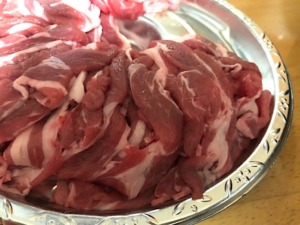 ラム肉（ジンギスカン）その1