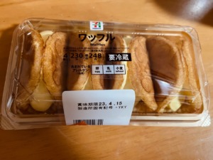 セブンイレブンのワッフル